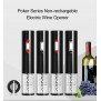 Saca Rolha Eléctrico Poker Séries Para Garrafas De Vinho